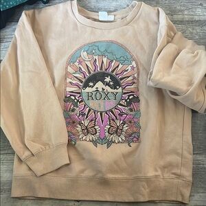 Roxy Peach Graphic Sweatshirt
